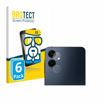 Parte frontale di una confezione del prodotto con il logo del marchio BROTECT. Accanto è raffigurato il dispositivo Samsung Ga
