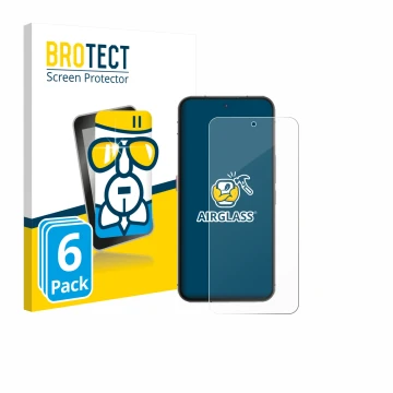 Parte frontale di una confezione del prodotto con il logo del marchio BROTECT. Accanto è raffigurato il dispositivo Oukitel WP