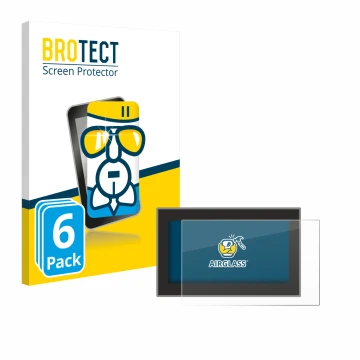 Parte frontale di una confezione del prodotto con il logo del marchio BROTECT. Accanto è raffigurato il dispositivo Headrush F