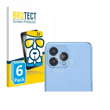 Parte frontale di una confezione del prodotto con il logo del marchio BROTECT. Accanto è raffigurato il dispositivo Cubot P80 