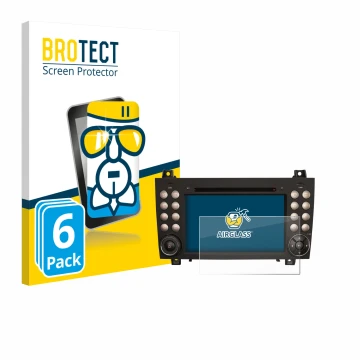 Parte frontale di una confezione del prodotto con il logo del marchio BROTECT. Accanto è raffigurato il dispositivo Erisin ES8