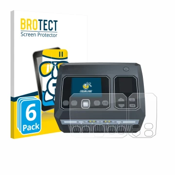 Parte frontale di una confezione del prodotto con il logo del marchio BROTECT. Accanto è raffigurato il dispositivo SkyRc D750