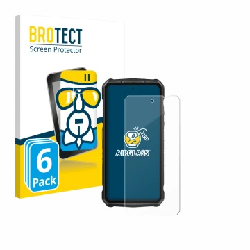 Parte frontale di una confezione del prodotto con il logo del marchio BROTECT. Accanto è raffigurato il dispositivo Ulefone Ar