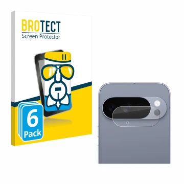 Parte frontale di una confezione del prodotto con il logo del marchio BROTECT. Accanto è raffigurato il dispositivo Google Pix