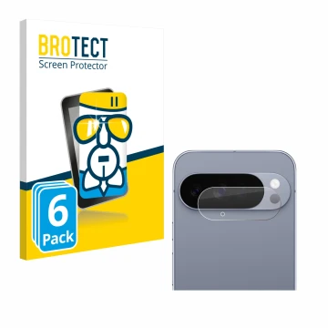 Parte frontale di una confezione del prodotto con il logo del marchio BROTECT. Accanto è raffigurato il dispositivo Google Pix