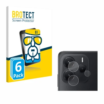 Parte frontale di una confezione del prodotto con il logo del marchio BROTECT. Accanto è raffigurato il dispositivo Xiaomi Red