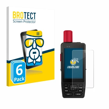 Parte frontale di una confezione del prodotto con il logo del marchio BROTECT. Accanto è raffigurato il dispositivo Garmin GPS
