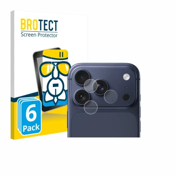 Parte frontale di una confezione del prodotto con il logo del marchio BROTECT. Accanto è raffigurato il dispositivo Apple iPho