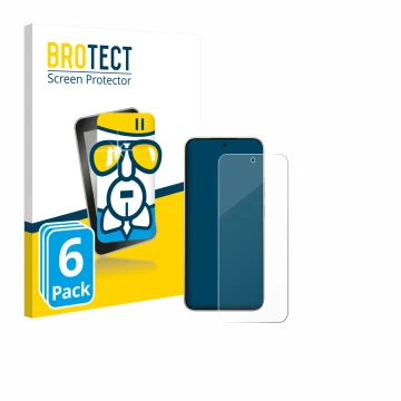 Parte frontale di una confezione del prodotto con il logo del marchio BROTECT. Accanto è raffigurato il dispositivo Xiaomi 15T