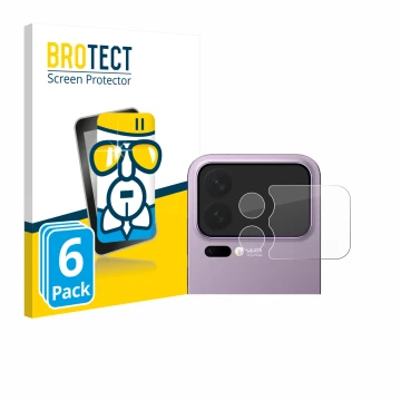 Parte frontale di una confezione del prodotto con il logo del marchio BROTECT. Accanto è raffigurato il dispositivo Xiaomi 17 