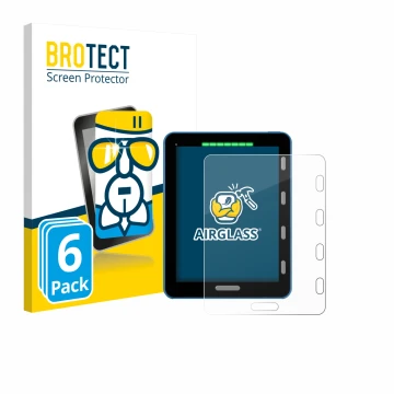 Parte frontale di una confezione del prodotto con il logo del marchio BROTECT. Accanto è raffigurato il dispositivo Vakaros At