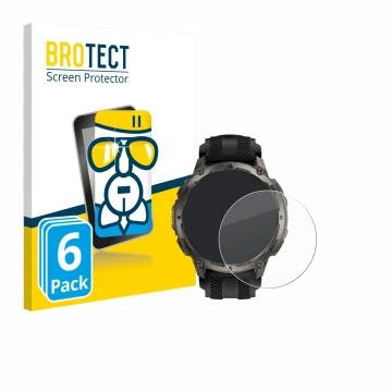 Parte frontale di una confezione del prodotto con il logo del marchio BROTECT. Accanto è raffigurato il dispositivo Kospet Tan