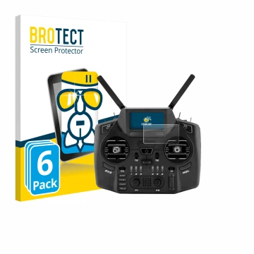 Parte frontale di una confezione del prodotto con il logo del marchio BROTECT. Accanto è raffigurato il dispositivo Radiomaste
