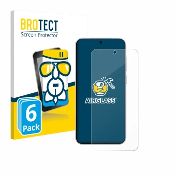 Parte frontale di una confezione del prodotto con il logo del marchio BROTECT. Accanto è raffigurato il dispositivo Vivo X300 
