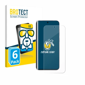 Parte frontale di una confezione del prodotto con il logo del marchio BROTECT. Accanto è raffigurato il dispositivo Vivo X300 
