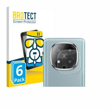 Parte frontale di una confezione del prodotto con il logo del marchio BROTECT. Accanto è raffigurato il dispositivo Xiaomi Red