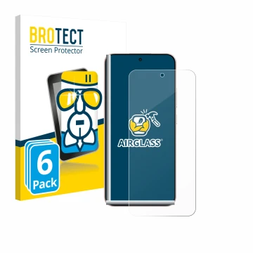 Parte frontale di una confezione del prodotto con il logo del marchio BROTECT. Accanto è raffigurato il dispositivo Oppo Reno 