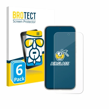 Parte frontale di una confezione del prodotto con il logo del marchio BROTECT. Accanto è raffigurato il dispositivo Huawei Mat