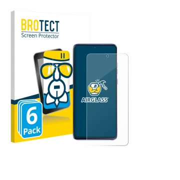 Parte frontale di una confezione del prodotto con il logo del marchio BROTECT. Accanto è raffigurato il dispositivo Motorola E