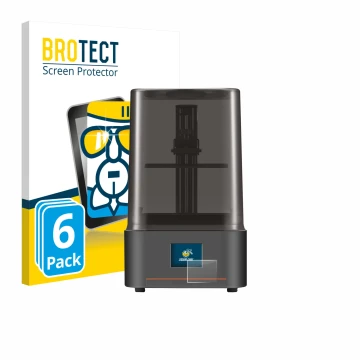 Parte frontale di una confezione del prodotto con il logo del marchio BROTECT. Accanto è raffigurato il dispositivo Anycubic P