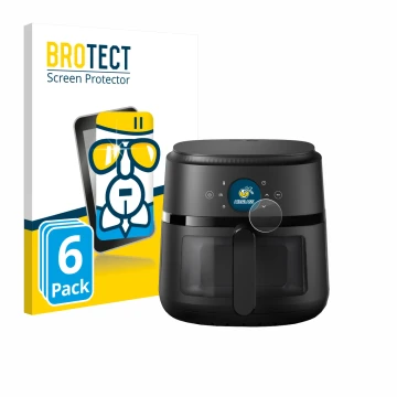Parte frontale di una confezione del prodotto con il logo del marchio BROTECT. Accanto è raffigurato il dispositivo Philips Ai