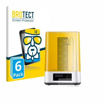 Parte frontale di una confezione del prodotto con il logo del marchio BROTECT. Accanto è raffigurato il dispositivo Anycubic W