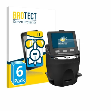 Parte frontale di una confezione del prodotto con il logo del marchio BROTECT. Accanto è raffigurato il dispositivo Kodak SCAN