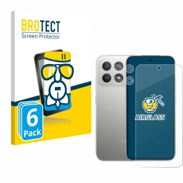 Parte frontale di una confezione del prodotto con il logo del marchio BROTECT. Accanto è raffigurato il dispositivo Xiaomi Poc