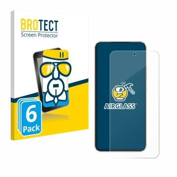 Parte frontale di una confezione del prodotto con il logo del marchio BROTECT. Accanto è raffigurato il dispositivo Honor Magi