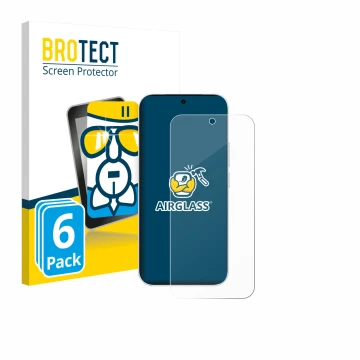 Parte frontale di una confezione del prodotto con il logo del marchio BROTECT. Accanto è raffigurato il dispositivo Vivo S50 c