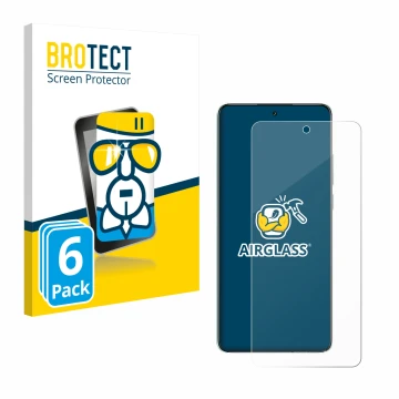Parte frontale di una confezione del prodotto con il logo del marchio BROTECT. Accanto è raffigurato il dispositivo Oppo K13 c