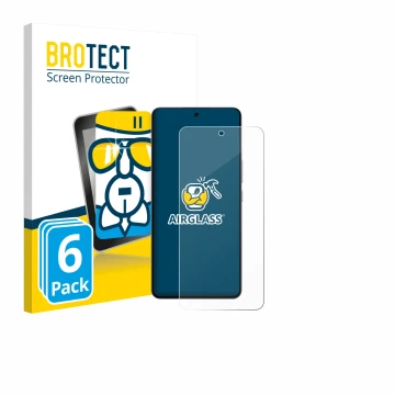 Parte frontale di una confezione del prodotto con il logo del marchio BROTECT. Accanto è raffigurato il dispositivo Oppo K13 T