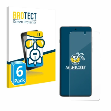 Parte frontale di una confezione del prodotto con il logo del marchio BROTECT. Accanto è raffigurato il dispositivo Oppo Find 