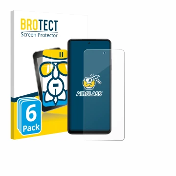 Parte frontale di una confezione del prodotto con il logo del marchio BROTECT. Accanto è raffigurato il dispositivo Oppo K13x 