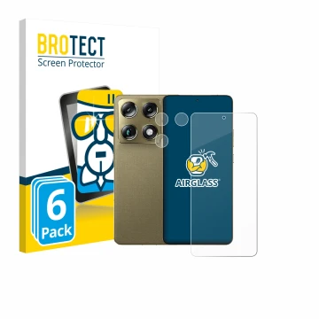 Parte frontale di una confezione del prodotto con il logo del marchio BROTECT. Accanto è raffigurato il dispositivo Motorola S