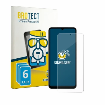 Parte frontale di una confezione del prodotto con il logo del marchio BROTECT. Accanto è raffigurato il dispositivo Vivo Y11 2