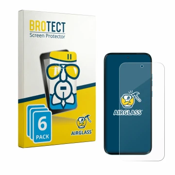 Parte frontale di una confezione del prodotto con il logo del marchio BROTECT. Accanto è raffigurato il dispositivo Motorola M
