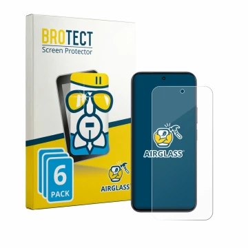Parte frontale di una confezione del prodotto con il logo del marchio BROTECT. Accanto è raffigurato il dispositivo realme 16T