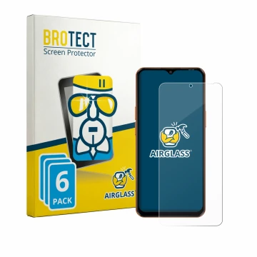 Parte frontale di una confezione del prodotto con il logo del marchio BROTECT. Accanto è raffigurato il dispositivo Oscal Flat