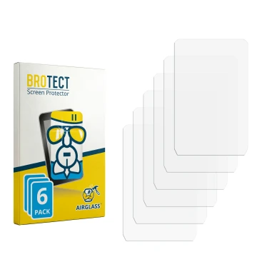 Parte frontale di una confezione del prodotto con il logo del marchio BROTECT. Accanto si trova la protezione per lo schermo c