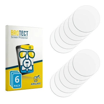 Parte frontale di una confezione del prodotto con il logo del marchio BROTECT. Accanto si trova la protezione per lo schermo c