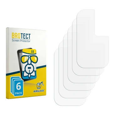 Parte frontale di una confezione del prodotto con il logo del marchio BROTECT. Accanto si trova la protezione per lo schermo c