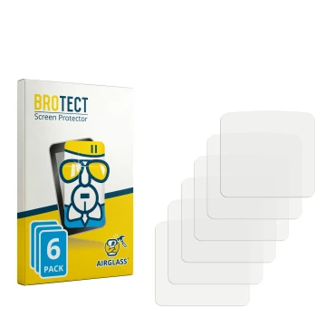 Parte frontale di una confezione del prodotto con il logo del marchio BROTECT. Accanto si trova la protezione per lo schermo c