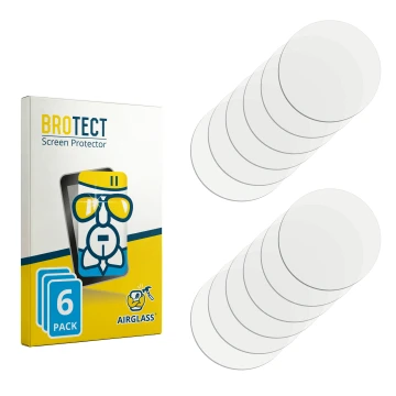 Parte frontale di una confezione del prodotto con il logo del marchio BROTECT. Accanto si trova la protezione per lo schermo c