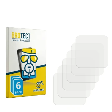 Parte frontale di una confezione del prodotto con il logo del marchio BROTECT. Accanto si trova la protezione per lo schermo c