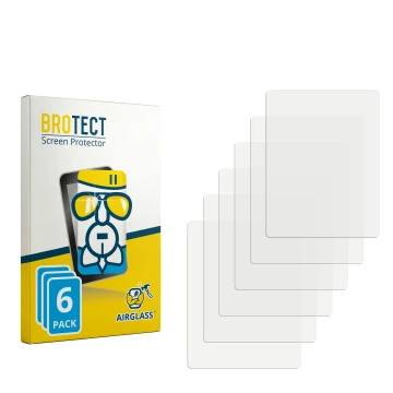 Parte frontale di una confezione del prodotto con il logo del marchio BROTECT. Accanto si trova la protezione per lo schermo c