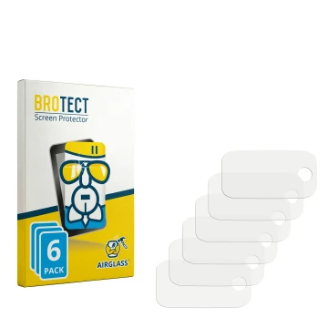 Parte frontale di una confezione del prodotto con il logo del marchio BROTECT. Accanto si trova la protezione per lo schermo c