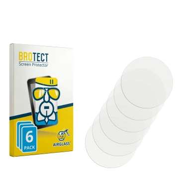 Parte frontale di una confezione del prodotto con il logo del marchio BROTECT. Accanto si trova la protezione per lo schermo c