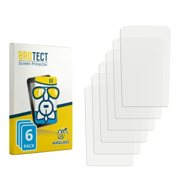 Parte frontale di una confezione del prodotto con il logo del marchio BROTECT. Accanto si trova la protezione per lo schermo c