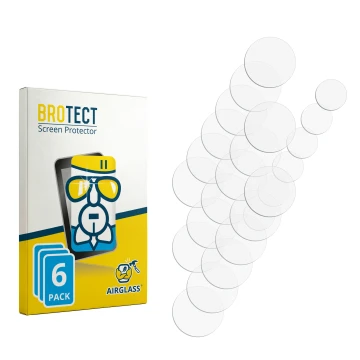 Parte frontale di una confezione del prodotto con il logo del marchio BROTECT. Accanto si trova la protezione per lo schermo c